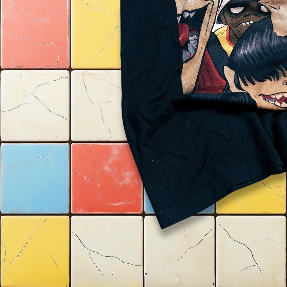 Vintage Y2K Gorillaz Band Tee Mens Black Small  Concert Tour Promo‎ Music Shirt - Picture 8 of 11